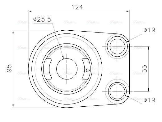 Oil Cooler, engine oil (AU3350)
