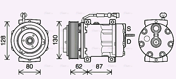 Compressor, air conditioning (DFAK073)