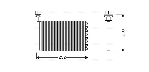 Heat Exchanger, interior heating (FD6164)