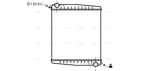 Radiator, engine cooling (SC2012N)
