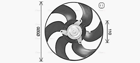 Fan, engine cooling (PE7563)