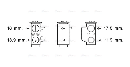 Expansion Valve, air conditioning (VN1367)