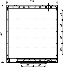 Radiator, engine cooling (TA2001)