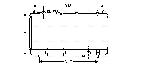 Radiator, engine cooling (MZ2176)