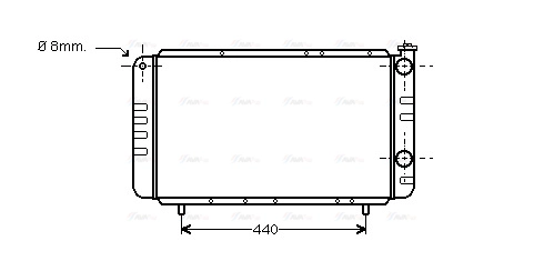 Radiator, engine cooling (RT2058)