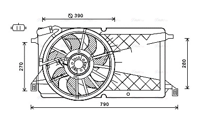 Fan, engine cooling (FD7566)