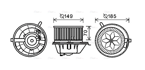 Interior Blower (VN8337)