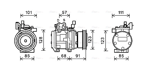 Compressor, air conditioning (KAK145)