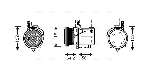 Compressor, air conditioning (BWAK059)