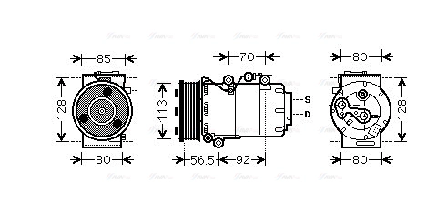 Compressor, air conditioning (FDAK497)