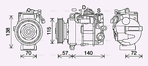 Compressor, air conditioning (MSK708)