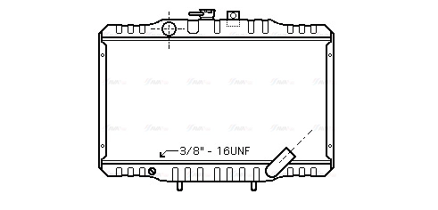Radiator, engine cooling (MTA2062)