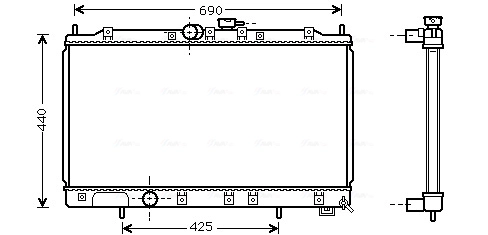 Radiator, engine cooling (MT2122)
