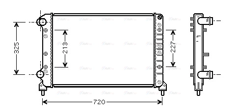 Radiator, engine cooling (FTA2261)