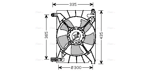 Fan, engine cooling (DW7511)