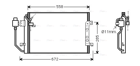 Condenser, air conditioning (MSA5257D)