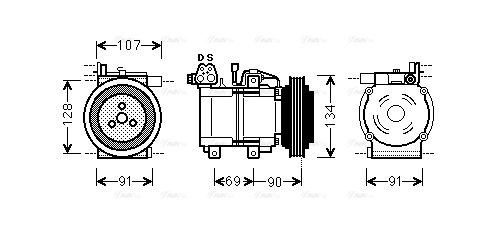 Compressor, air conditioning (HYK278)