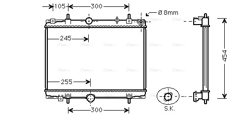 Radiator, engine cooling (PEA2198)