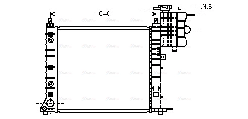 Radiator, engine cooling (MSA2350)