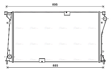 Radiator, engine cooling (RT2490)
