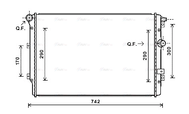 Radiator, engine cooling (VNA2324)