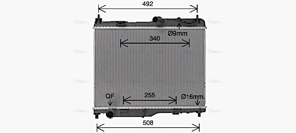 Radiator, engine cooling (FD2683)
