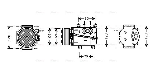 Compressor, air conditioning (FDAK105)