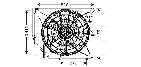 Fan, engine cooling (BW7502)