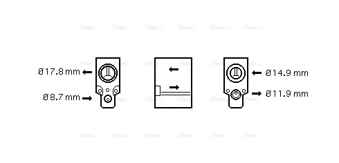 Expansion Valve, air conditioning (VN1076)
