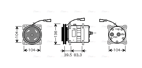 Compressor, air conditioning (IVAK093)