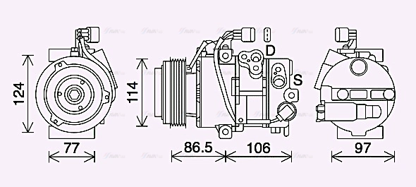 Compressor, air conditioning (KAK285)