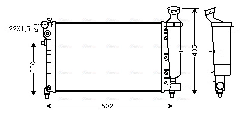 Radiator, engine cooling (CNA2118)