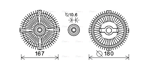 Clutch, radiator fan (MSC499)