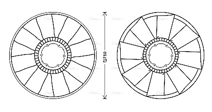 Fan, engine cooling (MEB283)