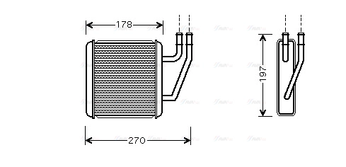 Heat Exchanger, interior heating (VN6203)