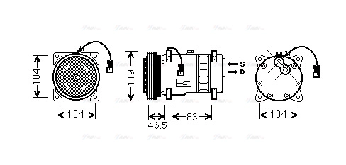 Compressor, air conditioning (CNK258)