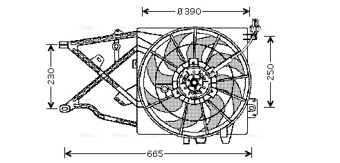 Fan, engine cooling (OL7505)