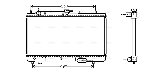 Radiator, engine cooling (MZ2090)