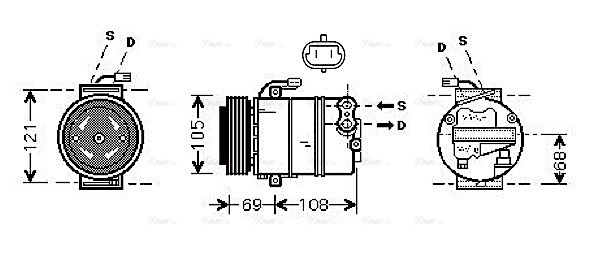 Compressor, air conditioning (OLAK358)