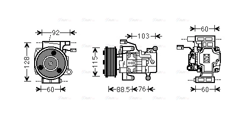Compressor, air conditioning (MZK251)
