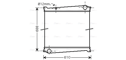 Radiator, engine cooling (RTA2379)