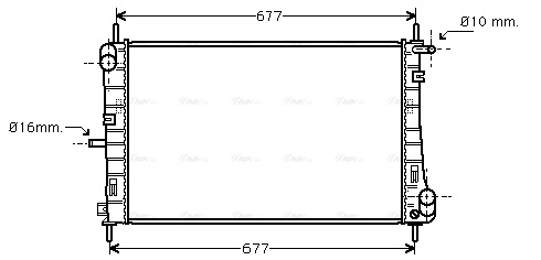 Radiator, engine cooling (FDA2338)