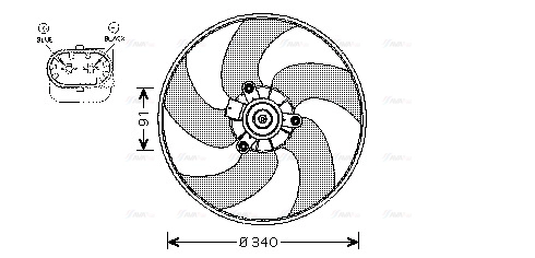 Fan, engine cooling (PE7522)
