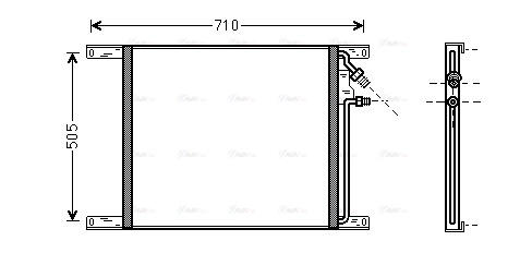 Condenser, air conditioning (DF5069)