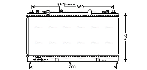 Radiator, engine cooling (MZ2162)