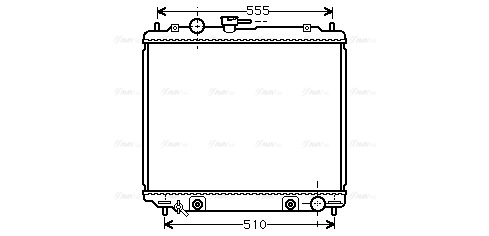 Radiator, engine cooling (MT2182)