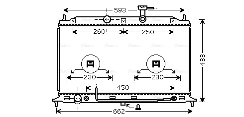 Radiator, engine cooling (KA2078)