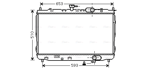 Radiator, engine cooling (KAA2072)