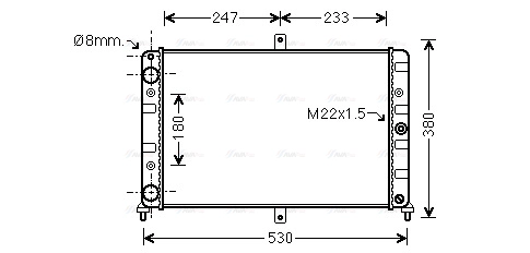 Radiator, engine cooling (LA2008)