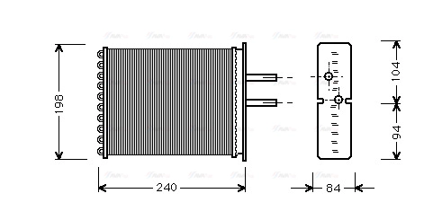 Heat Exchanger, interior heating (FT6193)